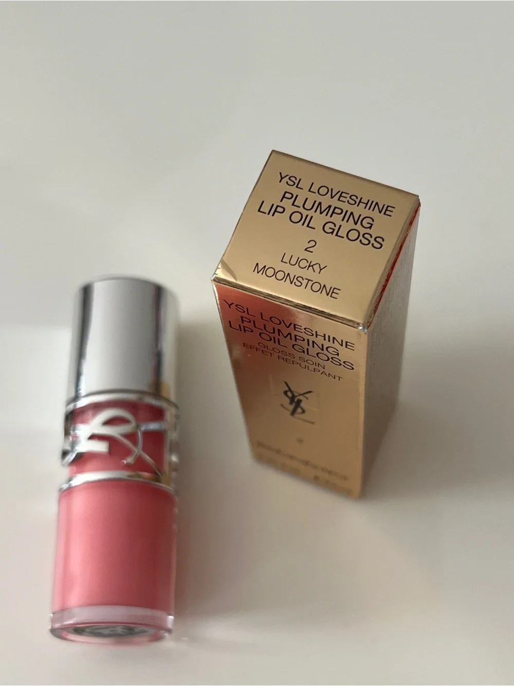 Yves Saint Laurent YSL Loveshine Plumping Lip Oil Gloss - 02 Lucky Moonstone - Picture 5 of 9